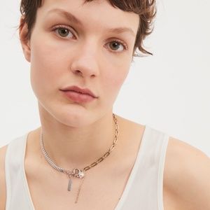 JUSTINE CLENQUET Silver & Gold Jamie Choker-Like New Condition